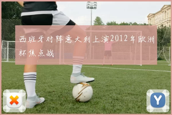 西班牙对阵意大利上演2012年欧洲杯焦点战