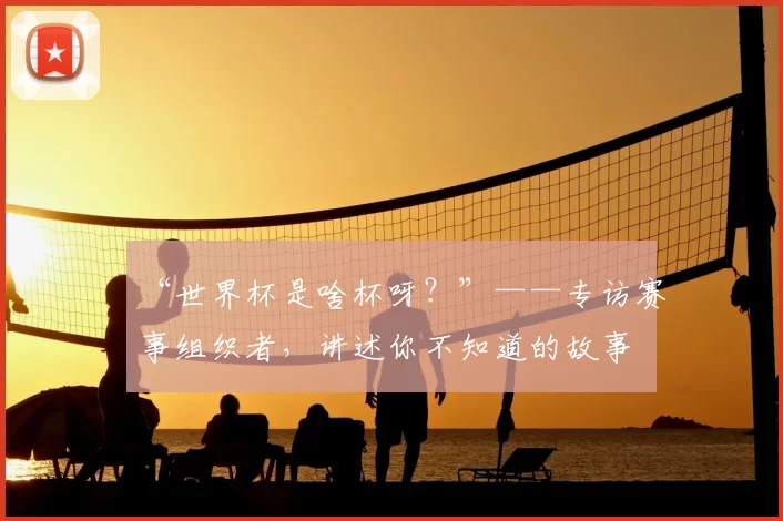 “世界杯是啥杯呀？”——专访赛事组织者，讲述你不知道的故事
