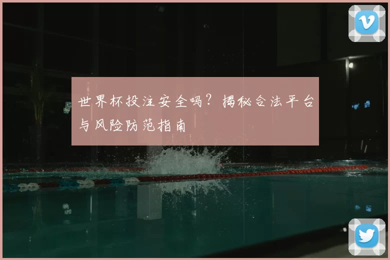 世界杯投注安全吗?揭秘合法平台与风险防范指南